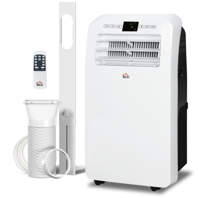 HOMCOM 12000 BTU Mobile Air Conditioner w/ Dehumidifier, Window Kit