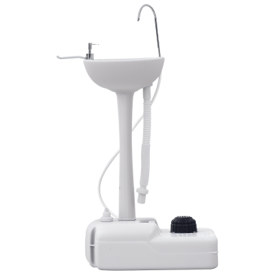 kleankin Portable Camping Sink Hand Wash Station with 17L Water Tank, Soap Dispenser and Towel Holder, for Outdoor Events