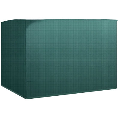 Outsunny 3-Seater Patio Swing Cover, Outdoor Garden Furniture Protection Hammock Glider Cover, Waterproof Dustproof Windproof, 85" x 61" x 59", Dark Green