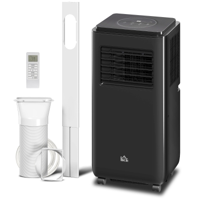 HOMCOM 10,000 BTU Mobile Air Conditioner with Dehumidifier, Black