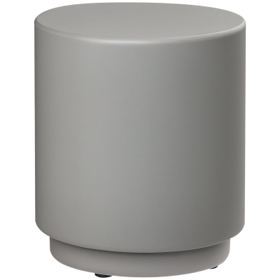 HOMCOM Lightweight Accent Table with Concrete Finish, Light Gray