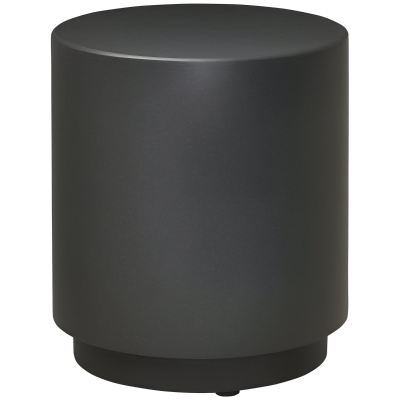 HOMCOM Accent Table with Concrete Finish, Adjustable Feet, Charcoal Gray