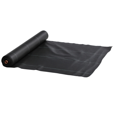 Outsunny 6.5ft x 164ft Weed Barrier, Landscape Fabric, for Greenhouse Yard Garden Weed Control, Heavy-Duty & Easy Setup, 2oz