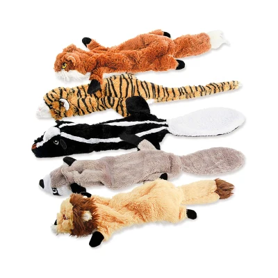 5-Pack Dog Durable Squeak Toys Bundle with Squeakers, Multicolor