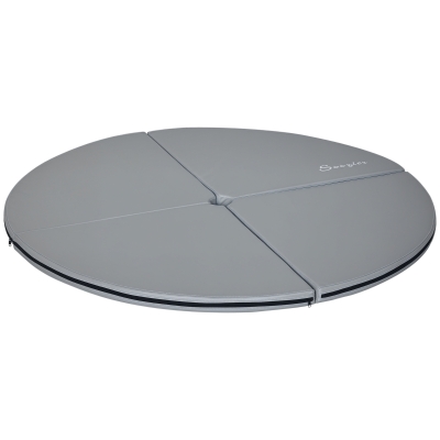 Soozier 2" x 5' Folding Pole Dance Mat, Lightweight, Gray