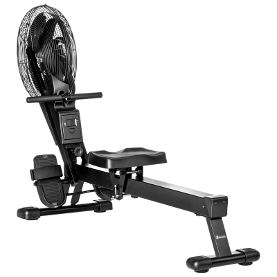 Rowing Machine 70.75"L x 18.5"W x 40.5"H Black