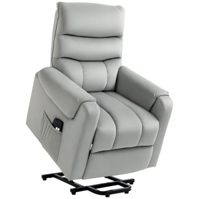 HOMCOM Power Lift Recliner Chair with Massage, Gray