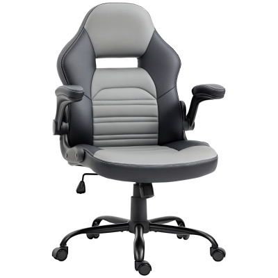 Vinsetto Linen-Touch Fabric Office Desk Chair Swivel Task