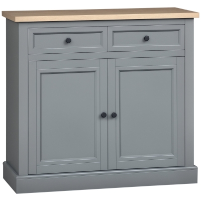 HOMCOM Kitchen Sideboard Cabinet with Drawers & Cupboard, Dark Gray