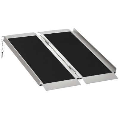 HOMCOM 3' Portable Skidproof Wheelchair Ramp, Foldable