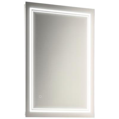 Kleankin 32" LED Bathroom Mirror, Wall Mounted, Silver