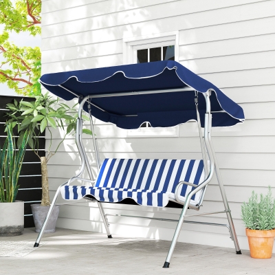 Swing Bench 69" x 43.25" x 61" Blue