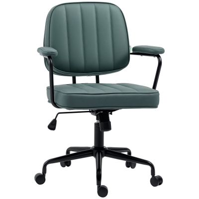 Vinsetto Home Office Chair, Adjustable Height & Tilt, Green