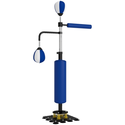 Soozier Adjustable Speed Bag Stand Boxing Training Equipment, Blue