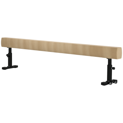 Soozier 7.5ft Adjustable Balance Beam, Gymnastics Beam with Wheels, Gymnastics Equipment for 6+ Years Old Training, Practice, and Professional Home Training