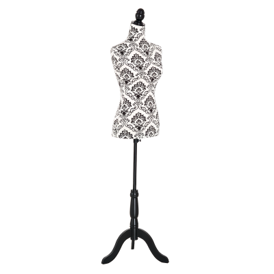HOMCOM Adjustable Female Dress Form Fashion Mannequin Torso Clothes Display Dressmaker Stand with Base