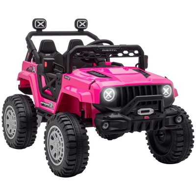 Aosom 12V Kids Ride-On Car, Remote Control, Pink