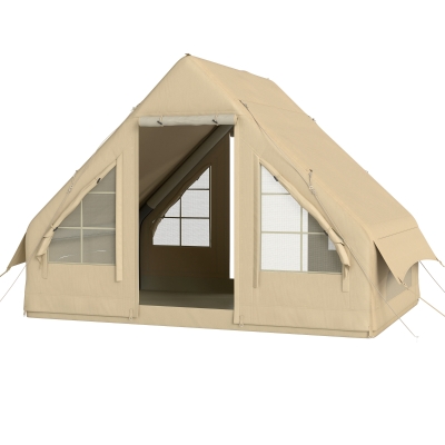 Inflatable Camping Tent 118.1" L x 78.7" W x 78.7" H Sand