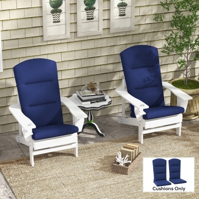 Outsunny Adirondack Chair Cushions, Replacement Seat & Back, Blue