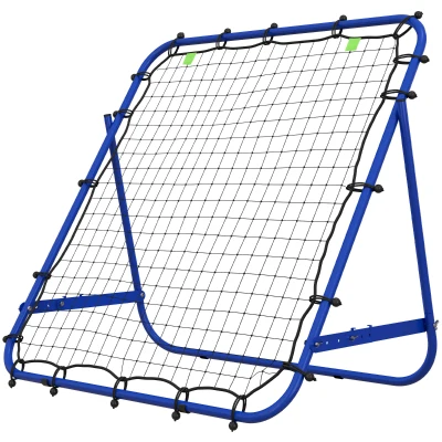 Soozier Volleyball Rebounder Net, Adjustable Soccer Rebounder, Baseball Volleyball Training Equipment Aid, Blue