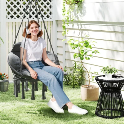 Hammock Chair 31.5" x 23.6" x 15.7" Dark Gray