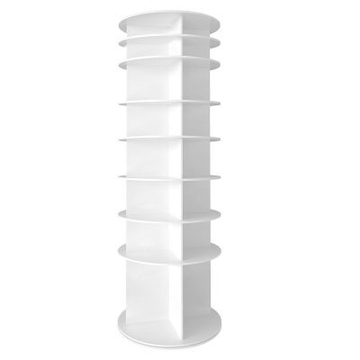 8-Tier Rotating Shoe Rack Tower, White
