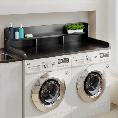 Washer Dryer Countertop with Non-slip Pads, Black