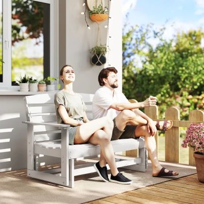 Outdoor Glider 49.5"x28.75"x34.25" White