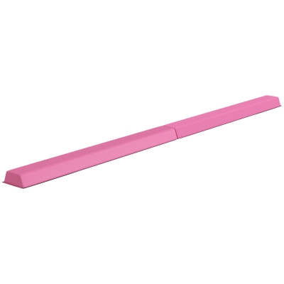 Soozier 7.7ft Folding Balance Beam, Gymnastics Equipment with Anti-Slip Bottom for Kids Home Training, Red