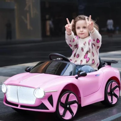 12V Kids Electric Ride-On Car with 2.4G Parent Remote Control, Pink