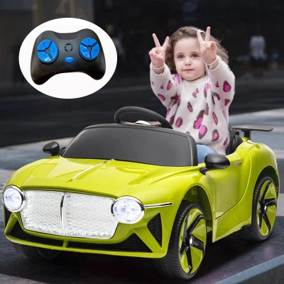 12V Kids Electric Ride-On Car with 2.4G Parent Remote Control, Green