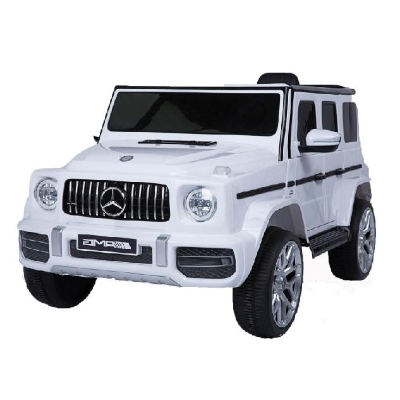 12V Electric Ride-On Car with 2.4GHz Parental Remote, White