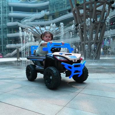 Kids Electric Ride-On Car with Remote Control, Blue
