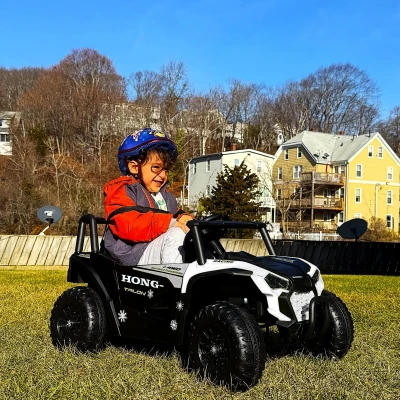 12V Ride-On UTV Toy Car with Dual Driving Modes, White