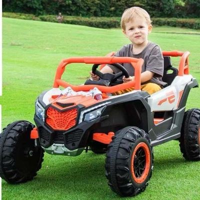 12V Electric UTV Ride-On Car with 2 Motors, Black