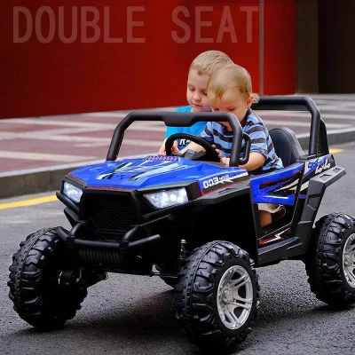 4 Motors Kids Electric Ride-On Car with 2.4GHz Parent Remote and Manual Control, Blue