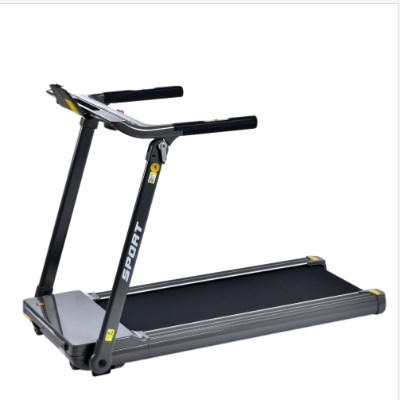 Folding Electric Treadmill with 3.5HP Motor, Multifunctional LED Display, Running Machine for Compact Room, 61.5" L x 24.5" W x 45.5" H, Grey