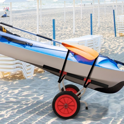 Soozier Kayak Cart Dolly Kayak Cart with Adjustable Width Red