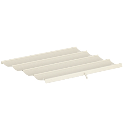 Outsunny 8' x 9.4' Retractable Pergola Canopy Replacement, Fit 7' x 10' Frame, UV30+ Pergola Cover Top Only, Cream