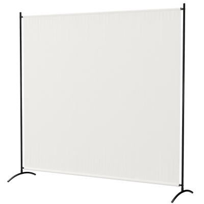 Outsunny Single Panel Room Divider, UV30+ Privacy Screen, Indoor Outdoor Privacy Panel with Stable Base, Beige