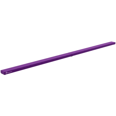 Soozier 7ft Folding Balance Beam, Gymnastics Beam with Wood Core, Purple