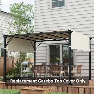 Pergola Gazebo Replacement 192.1" L x 48" W Cream White