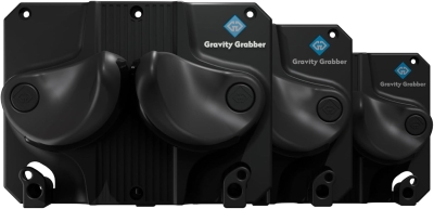 Gravity Grabber 3x Wall Storage Rack - Fits Any Ski or Snowboard, Damage-Free Gravity-Lock Design, Black