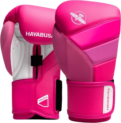 Hayabusa T3 Boxing Gloves for Men & Women — 5-Layer Knuckle Foam, Splinted Wrist Support, Dual-X Hook & Loop Closure
