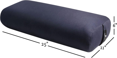 Hugger Mugger Standard Yoga Bolster — Firm Support, Handmade, Long-Lasting