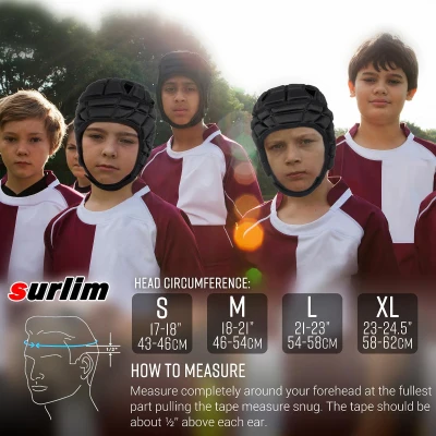 Kids Soft‑Shell Rugby Helmet — Flag Football Scrum Cap, Breathable Youth Headgear