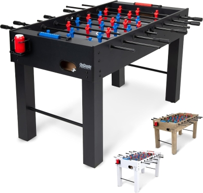 GoSports 54-Inch Full-Size Foosball Table for Adults — Ideal for Home, Office or Game Room — Choose Color