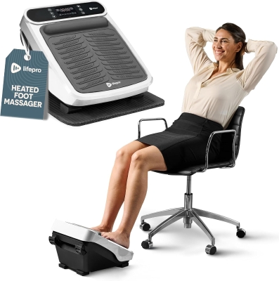 LifePro Neuropathy Foot & Calf Massager with Heat — Soothing Therapy to Improve Circulation and Revitalize Tired Feet