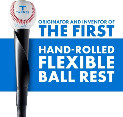 Tanner Tee Original Pro Hitting Tee – Adjustable 26""–43"", Steel Shaft, Composite Base, Flextop