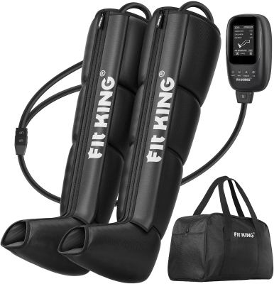 FIT KING Air Compression Recovery System (Small) — Sequential Dynamic Pressure Boots for Improved Circulation and Faster Athletic Recovery